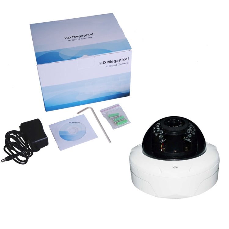H.264 1080P Network Vandal Proof IP Dome Camera, 2.0 Megapixel / P2P / IR Night Vision (IPCC-D22)(White)