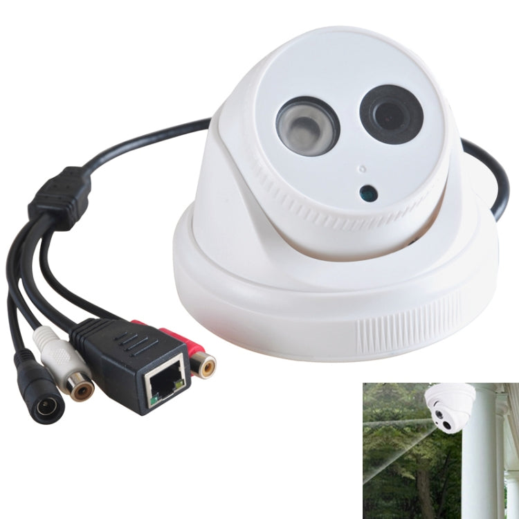 Onvif Mini P2P H.264 IR Cut IP Dome Camera 720P 3.6mm Lens 1.0 Megapixel Night Vision CCTV Security (IPCC-D09)(White)
