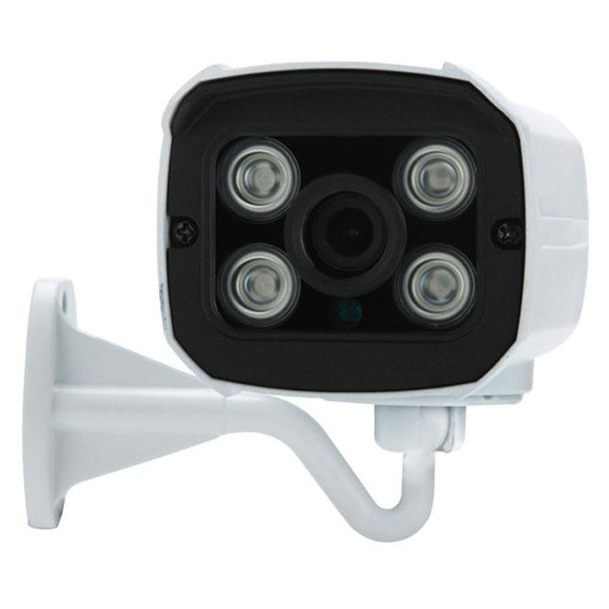 Onvif H.264 720P Mini Waterproof IR Cut Bullet Camera, 1.0 Megapixel 3.6mm Lens, Motion Detection (IPCC-B16)(White)