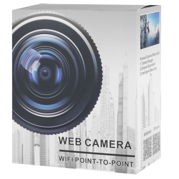 MD81S Professional High Definition Wireless P2P Pocket-size Mini IP DV / WiFi Camera / Camcorder for iPhone / Android(Black)