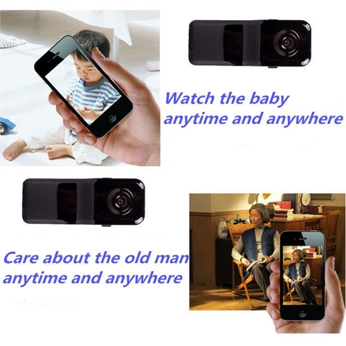 MD81S Professional High Definition Wireless P2P Pocket-size Mini IP DV / WiFi Camera / Camcorder for iPhone / Android(Black)