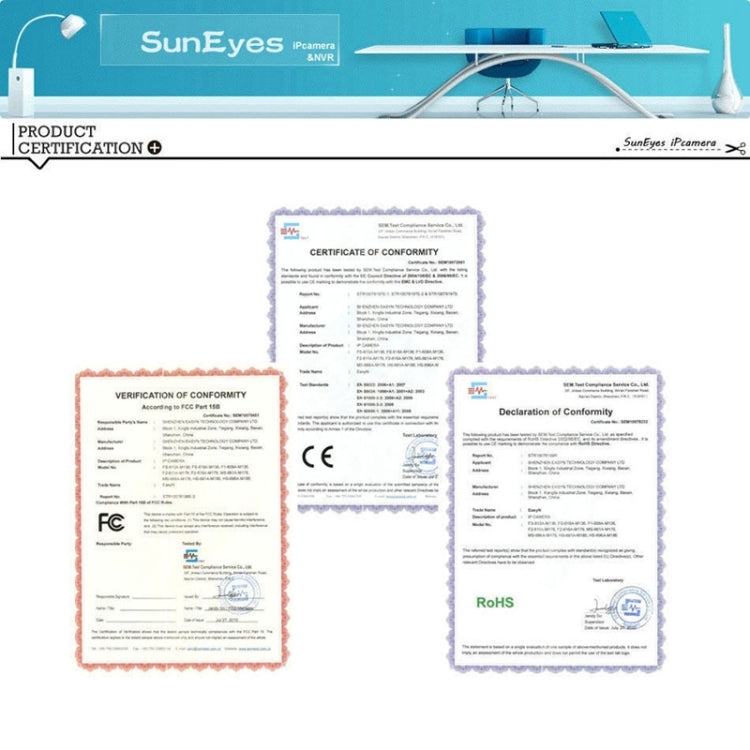 SunEyes TM01EWP 720P 1.0 Mega Pixels Wifi Infrared IP Camera, 3.6mm Fixed Focal Lens,