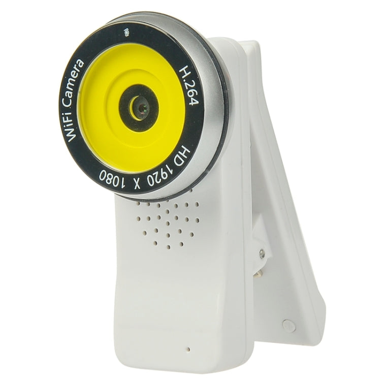 K3 Clip Style 180 Degree Rotation H.264 1080P WiFi Video Camera(White)