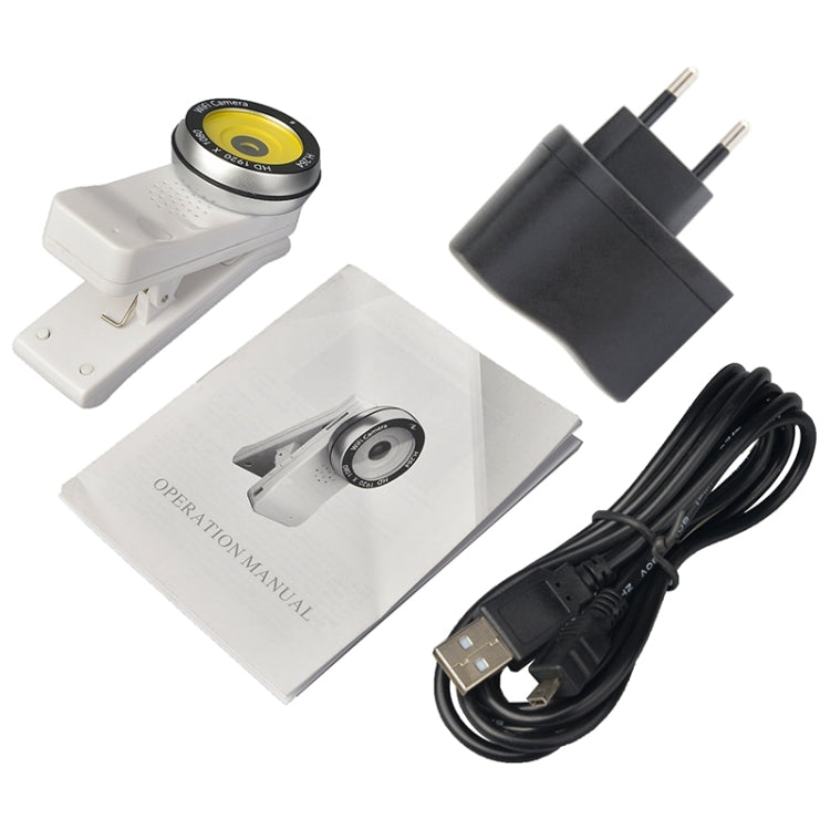 K3 Clip Style 180 Degree Rotation H.264 1080P WiFi Video Camera(White)