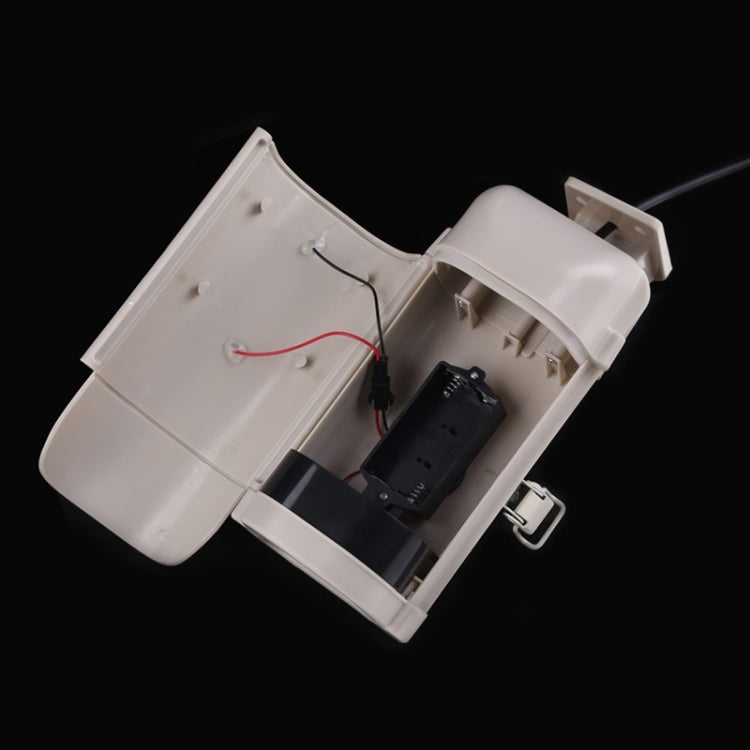 Realistic Looking Solar Powered Dummy Security CCTV Camera with Flashing Red LED(White)