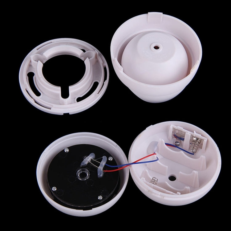Realistic Looking Dummy Security CCTV Camera with Flashing Red LED(White)