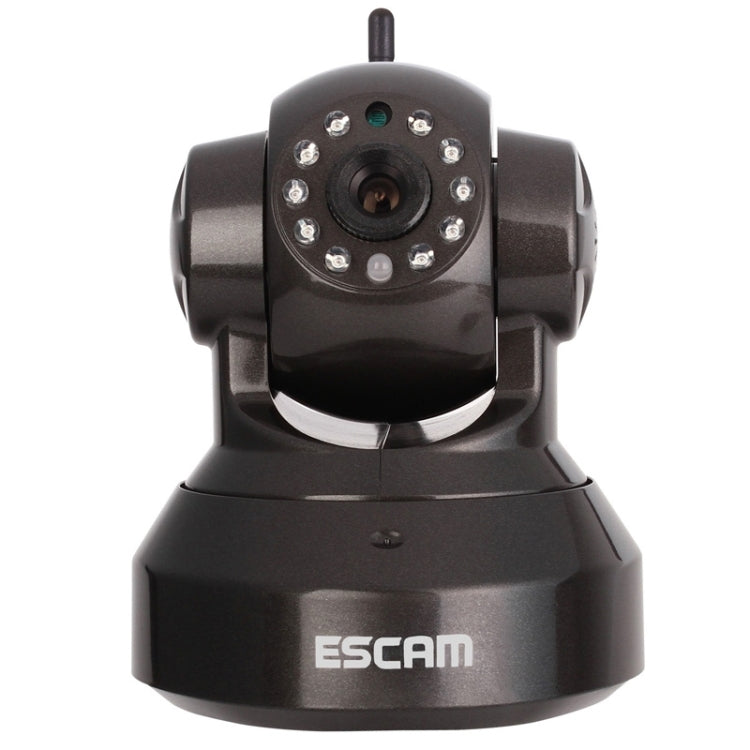 ESCAM Pearl QF100 720P 1.0 MP WIFI Pan / Tilt H.264 ONVIF 3.6mm IR-Dome Camera, Support TF Card(Black)