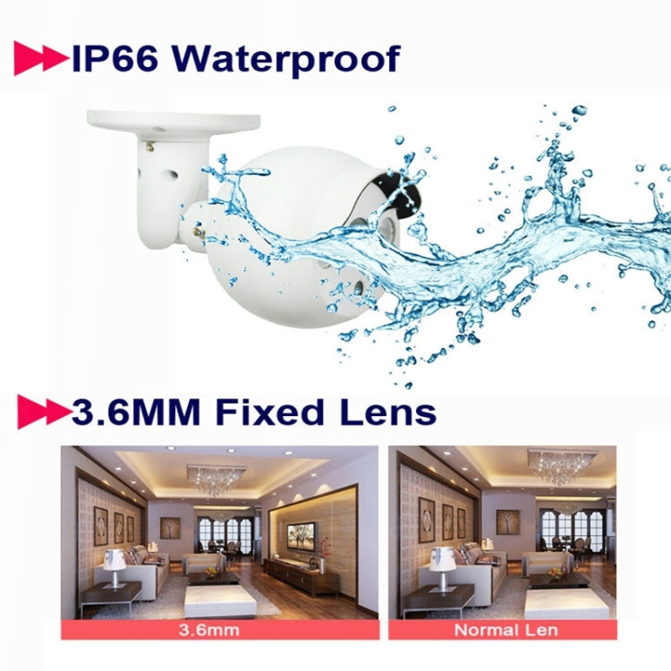MY101 HD 720P P2P ONVIF Wired Infrared Waterproof Array IP Camera, 1 / 4 inch CMOS 1.0 Mega Pixels Lens, Motion Detection / Privacy Mask / IR-CUT