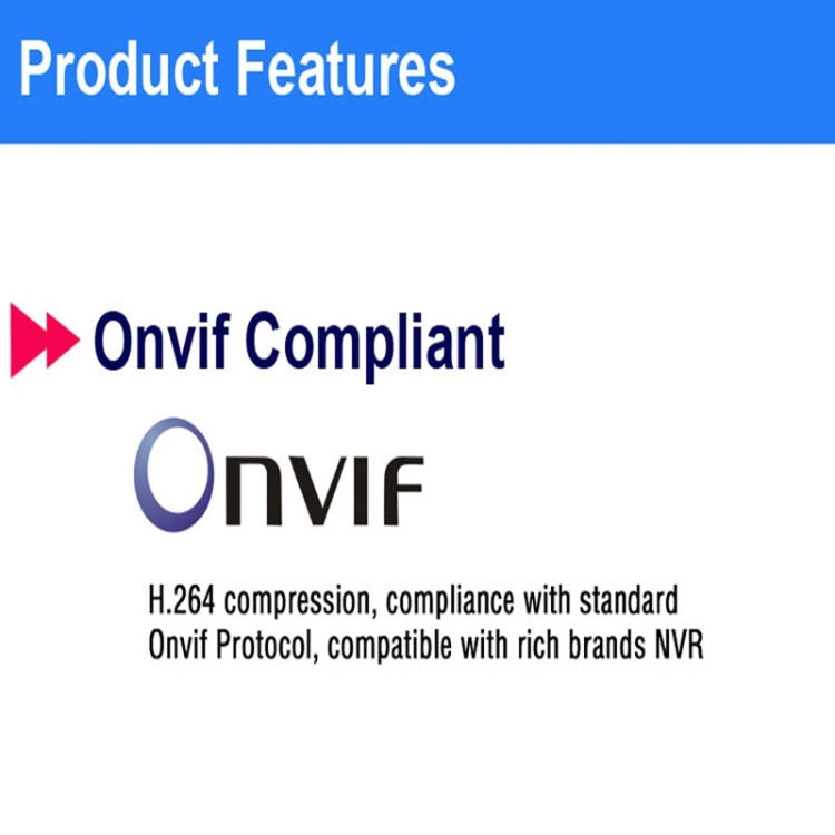 MY103 HD 720P P2P ONVIF Wired Waterproof Bullet IP Camera, 1 / 4 inch CMOS 1.0 Mega Pixels Lens, Motion Detection / Privacy Mask / IR-CUT