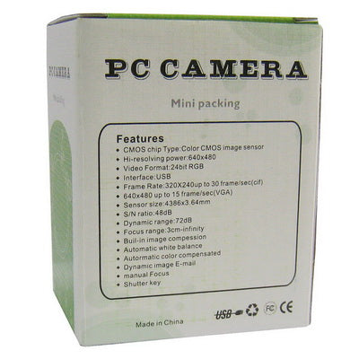 5000K Pixels Driverless PC Camera with 6 LED Night Light