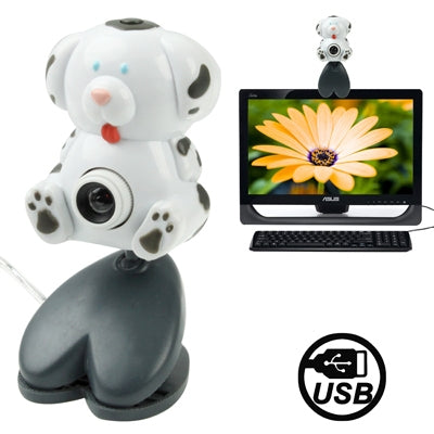 USB 2.0 Cartoon Stain Dog Style 0.48 Mega Pixels Driverless PC Camera / Webcam, Cable Length: 1.2m