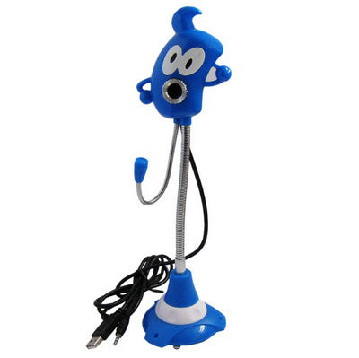 Expo emblem design 5000K Pixels Driverless PC Camera With Mic,Vacuum Cup Sucker(Blue)