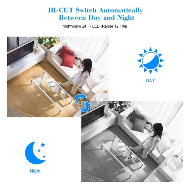 apexis AH6117BW WiFi 1.0MP Bullet 720P Waterproof IP Camera, Support Night Vision / Motion Detection, IR Distance: 12-18m