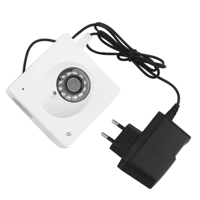 Wireless Cube IP Camera, Support 2 Way Audio, WIFI and Motion Detection, Built-in Microphone(White)