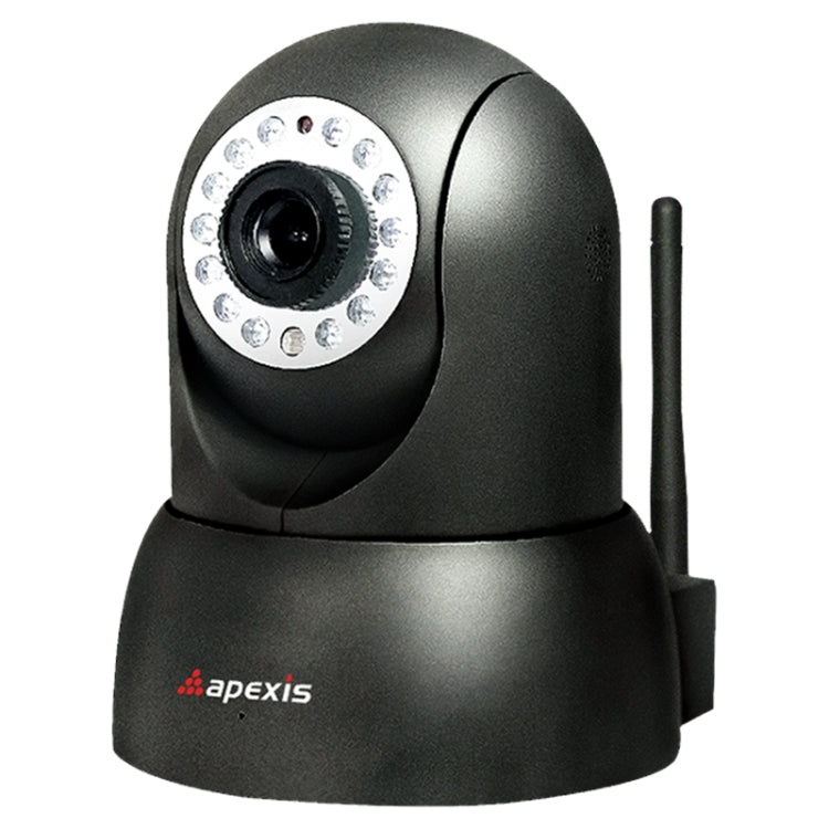 apexis AH8064BW Wireless WiFi IP Camera, Support Pan / Tilt Function, Two-way Audio, Support Night Vision / Motion Detection, IR Distance: 15m(Black)