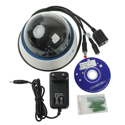 H.264 Wireless P/T Dome IP Camera, Support 2 Way Audio, WIFI and Motion Detection, IR Night Vision Function, Built-in Microphone