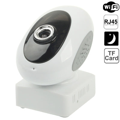 Wireless Mini IP Camera, Support 2 Way Audio, WIFI and Motion Detection, Built-in Microphone, Support TF Card(White)
