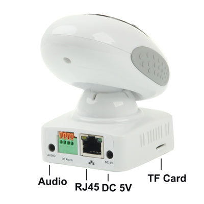 Wireless Mini IP Camera, Support 2 Way Audio, WIFI and Motion Detection, Built-in Microphone, Support TF Card(White)