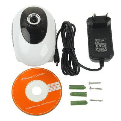 Wireless Mini IP Camera, Support 2 Way Audio, WIFI and Motion Detection, Built-in Microphone, Support TF Card(White)