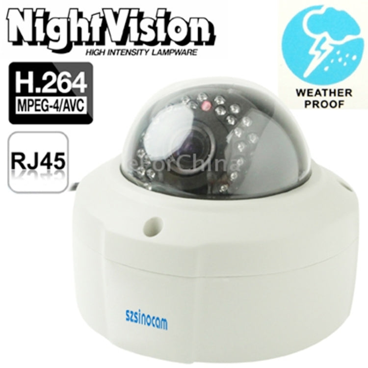 szsinocam H.264 Wired Infrared IP Camera, 2.0 Mega Pixels, Motion Detection and Night Vision Function (SN-IPC-8007)