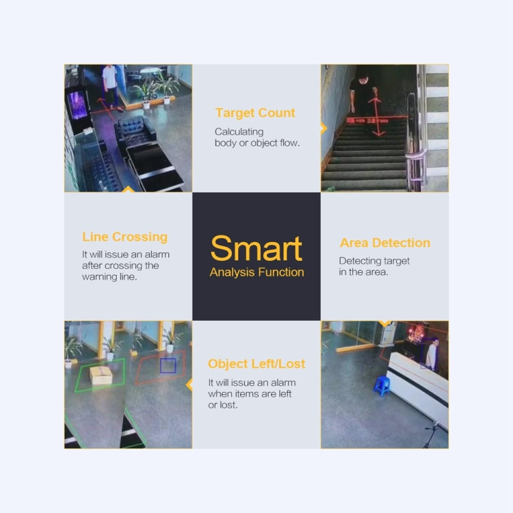 ESCAM QH002 ONVIF H.265 1080P P2P IR Waterproof Bullet IP Camera with Smart Analysis Function, Motion Detection and Night Vision Function