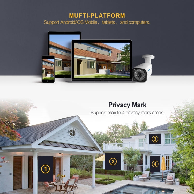 ESCAM QH002 ONVIF H.265 1080P P2P IR Waterproof Bullet IP Camera with Smart Analysis Function, Motion Detection and Night Vision Function