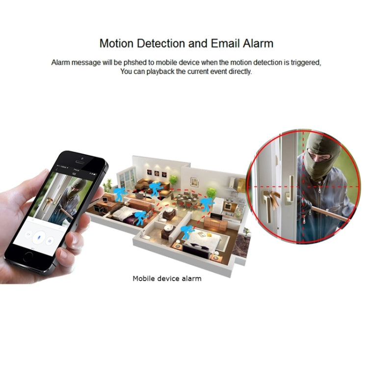 PT309 1080P HD WiFi Indoor Home Security Surveillance IP Dome Camera, Support Night Vision and Motion Detection