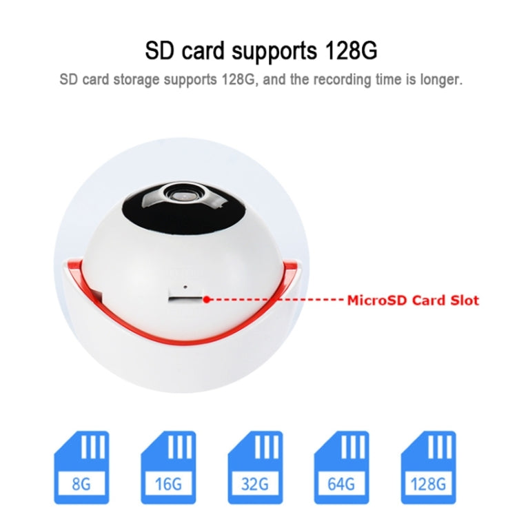PT309 1080P HD WiFi Indoor Home Security Surveillance IP Dome Camera, Support Night Vision and Motion Detection