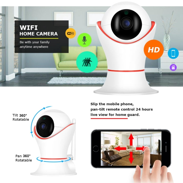 PT309 1080P HD WiFi Indoor Home Security Surveillance IP Dome Camera, Support Night Vision and Motion Detection