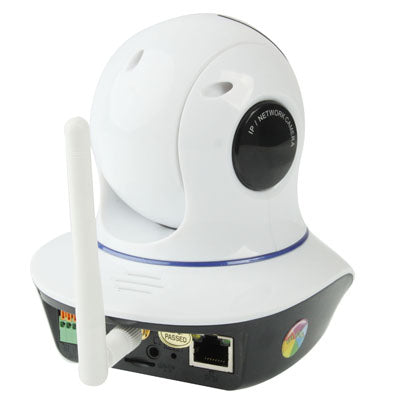 T9317 Wireless Infrared IP Camera with WIFI, 0.3 Mega Pixels, Motion Detection and Night Vision Function, Support TF Card and Microphone(White)