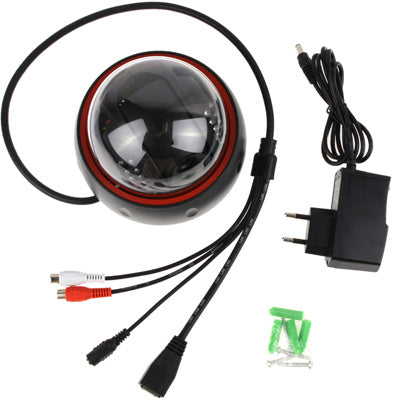 H.264 Wired Infrared Waterproof / Vandalproof IP Camera, 1 / 3 inch 4mm 2.0 Mega Pixels Fixed Lens, Motion Detection / Privacy Mask and 40m IR Night Vision, Support (1600 x 1200) & HD 720P (1280 x 720)(Black)