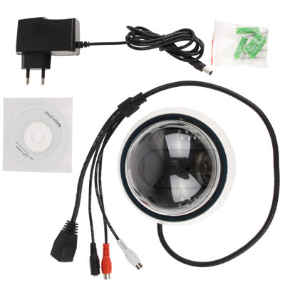 H.264 Wired Infrared Waterproof / Vandalproof IP Camera, 1 / 3 inch 4mm 2.0 Mega Pixels Fixed Lens, Motion Detection / Privacy Mask and 30m IR Night Vision, Support (1600 x 1200) & HD 720P (1280 x 720)(White)