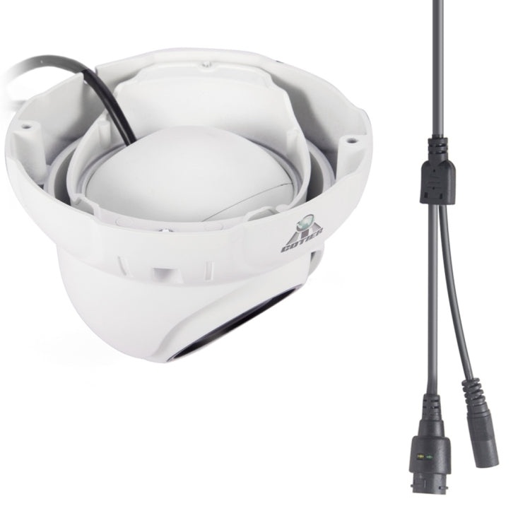 H.264 Wired Infrared Waterproof / Vandalproof IP Camera, 1 / 3 inch 6mm 2.0 Mega Pixels Fixed Lens, Motion Detection / Privacy Mask and 30m IR Night Vision, Support (1600 x 1200) & HD 720P (1280 x 720)(White)