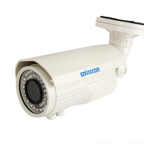 szsinocam 1/4 inch H.264 1 Mega Pixels Wired Infrared Waterproof IP Camera, 2.8-12mm Varifocal Lens, IR Distance: 20-40m(White)