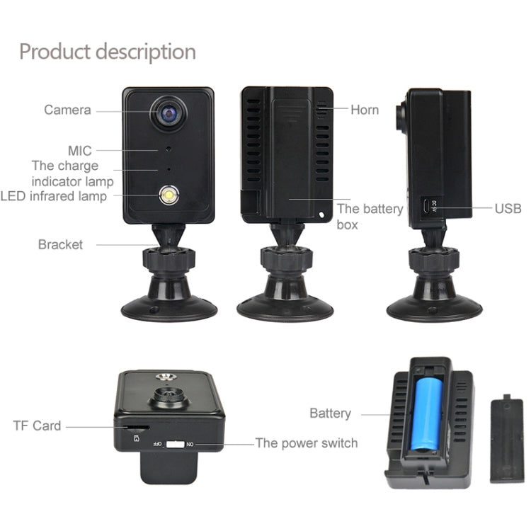 Wireless Infrared IP Camera with WiFi, 1.3 Mega Pixels, Motion Detection and Night Vision, 120 Degree View Angle Lens