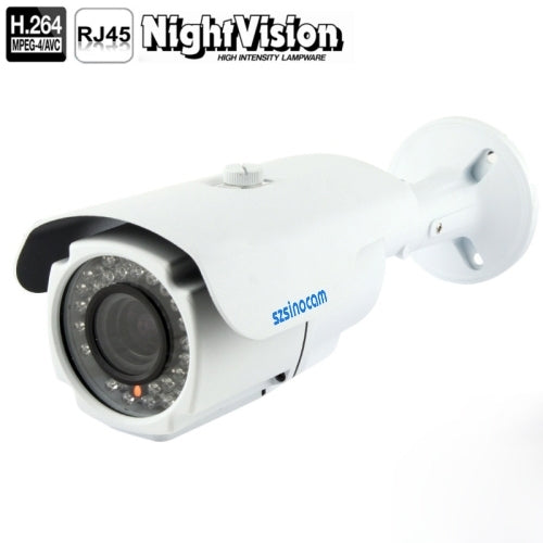szsinocam H.264 1080P 2.0 Mega Pixel Infrared IP Camera, 2.8-12 mm Fixed Lens, Build-in Privacy Mask, Image Snapshot, Title OSD, DDNS, Support RTSP Compatible with VLC Media Player(White)