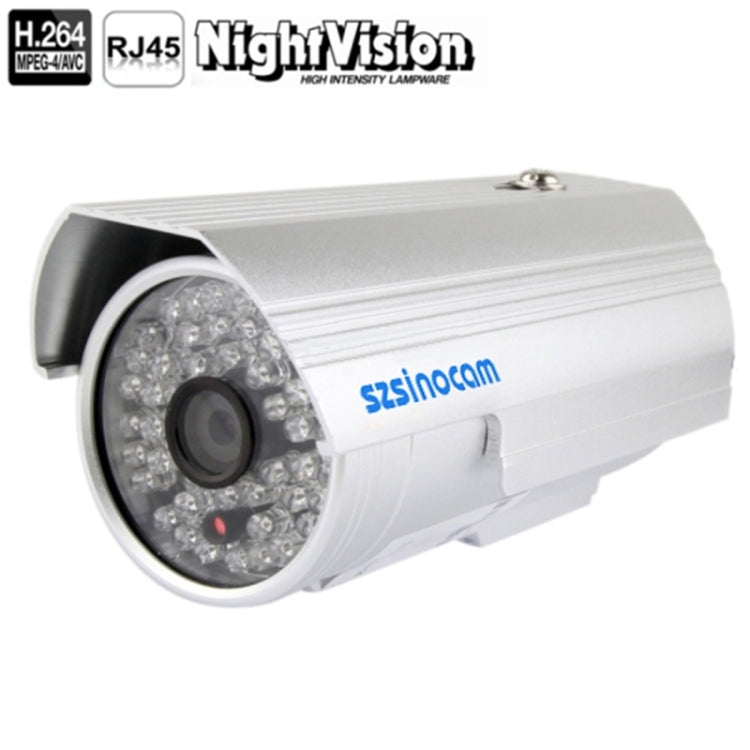 szsinocam H.264 1.0 Mega Pixel Infrared 720P IP Camera, Lux CMOS Sensor / 4mm Fixed Focal Lens, Support Dual Stream / ICR Filters of Switching Function(Silver)