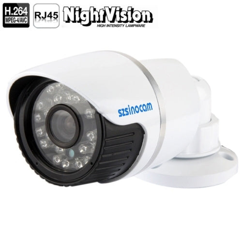 szsinocam H.264 1.0 Mega Pixel Infrared 720P IP Camera, 4.0mm Fixed Focal Lens, Support RTSP Compatible with VLC Media Player / P2P and PnP function for optional