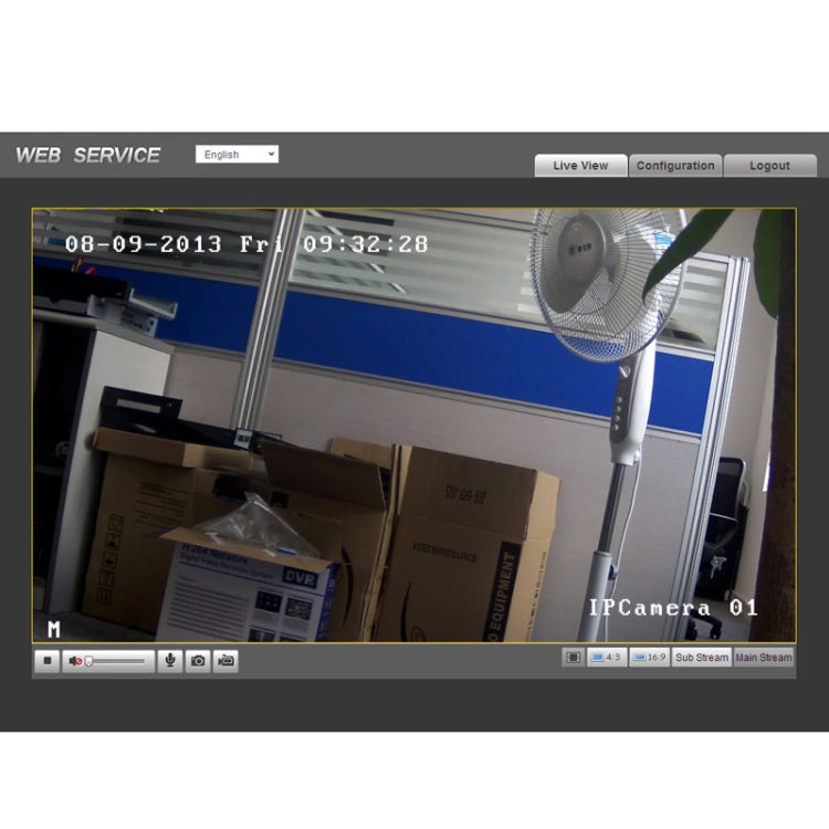 H.264 Wired LED Infrared 1080P IP Camera, 2.0 Mega Pixels APTINA CMOS Sensor 2.8-12mm Vari-Focal Lens, Motion Detection / Privacy Mask and 10-15m IR Night Vision, Built in IR-Cut / Title OSD(White)
