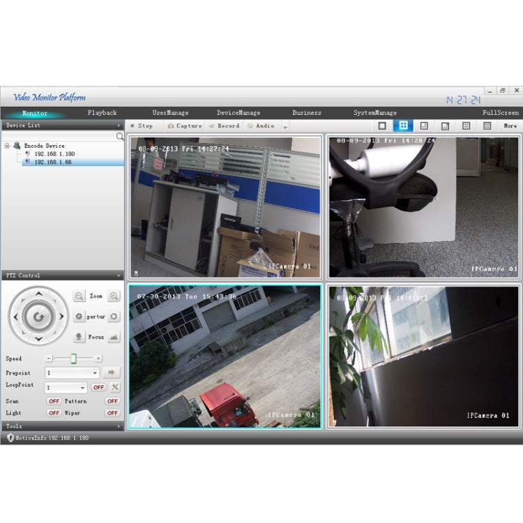 H.264 Wired LED Infrared 1080P IP Camera, 2.0 Mega Pixels APTINA CMOS Sensor 2.8-12mm Vari-Focal Lens, Motion Detection / Privacy Mask and 10-15m IR Night Vision, Built in IR-Cut / Title OSD(White)