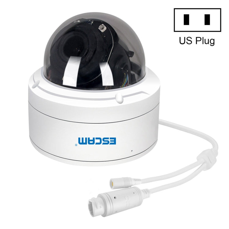 ESCAM PVR002 2MP HD 1080P PTZ 4X Zoom 2.8-12mm Lens Waterproof POE Dome IP Camera, Night Vision, Motion Detection