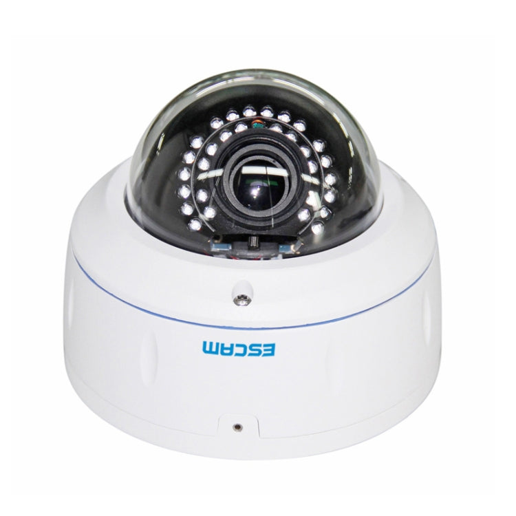 ESCAM HD3500V TI 1080P POE H.264 ONVIF 2.8-12mm 4X Zoom IR-Dome Waterproof Camera(White)