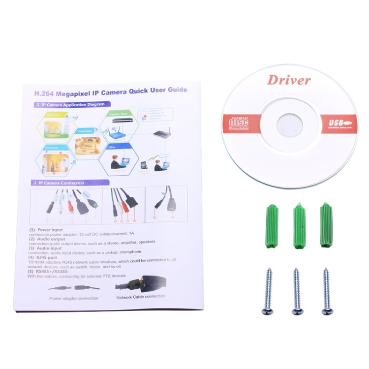 ESCAM Q6320WIFI H.264 ONVIF 720P Wifi Mini IR-Bullet Camera, Support Mobile Detection(White)