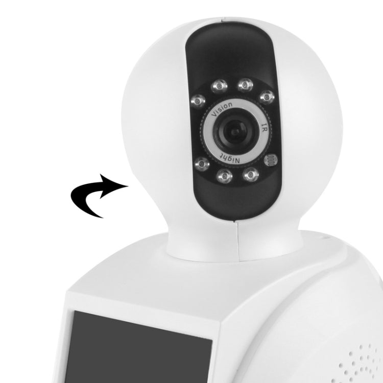 4 in 1 Wireless P2P Network Phone Camera with 3C Smart Card (Video Phone + IP Camera + Recorder + Alarm), 3.5 inch Screen, 0.3 Mega Pixels CMOS, Support Motion Detection & IR LED Light(White)