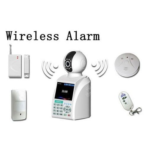 4 in 1 Wireless P2P Network Phone Camera with 3C Smart Card (Video Phone + IP Camera + Recorder + Alarm), 3.5 inch Screen, 0.3 Mega Pixels CMOS, Support Motion Detection & IR LED Light(White)