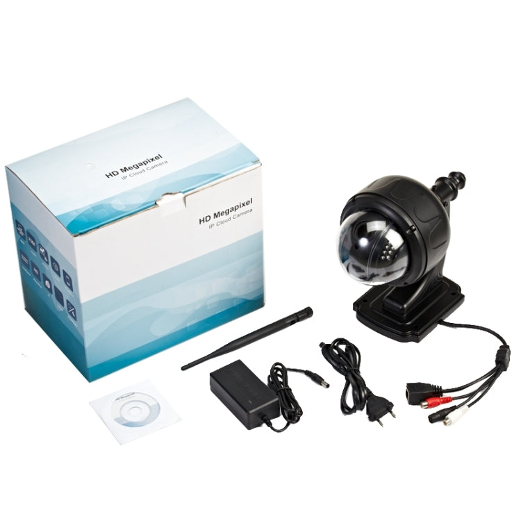 IPCC-5xZOOM PTZ 960P P2P ONVIF H.264 IR-Cut Night Vision Motion Detection Waterproof Wireless IP Dome Camera