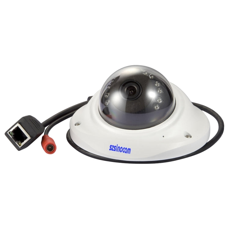 szsinocam SN-IPC-5018S H.264 HD 720P 1.0 Mega Pixel Infrared Night Vision Dome IP Camera, IR Distance: 15m