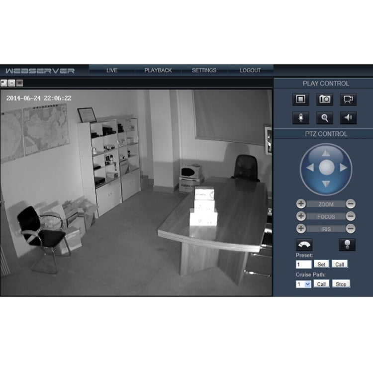 szsinocam SN-IPC-5018S H.264 HD 720P 1.0 Mega Pixel Infrared Night Vision Dome IP Camera, IR Distance: 15m