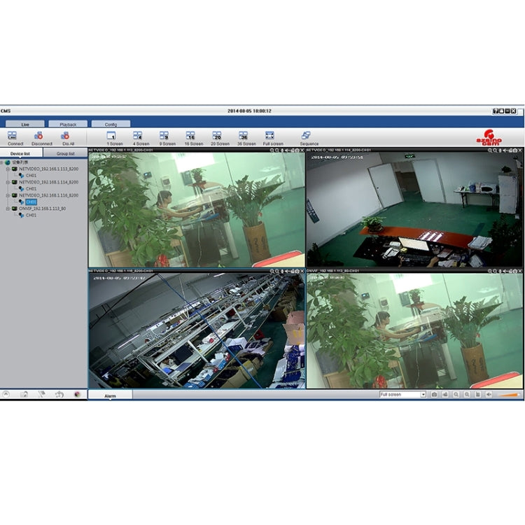 szsinocam SN-IPC-5019S H.264 HD 720P 1.0 Mega Pixel Dome IP Camera