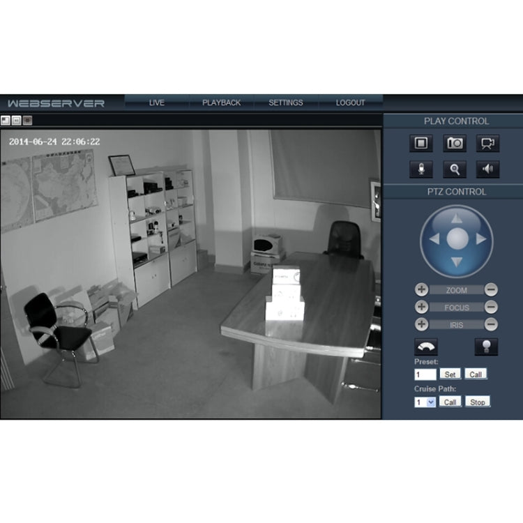 szsinocam SN-IPC-5026SW H.264 HD 720P 1.0 Mega Pixel Infrared Night Vision Array IP Camera, IR Distance: 25m